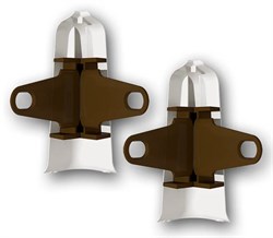 Угол наружный (внешний) с крепежом для плинтуса 85мм Деконика 253 Ясень серый - фото 98589