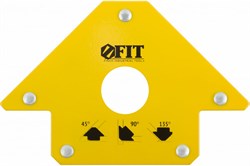 Угольник магнитный FIT для сварки, тип Стрелка, усилие до 23кг 81802 - фото 98724