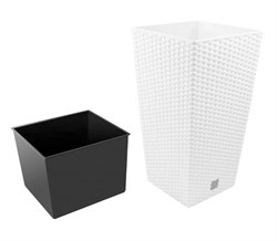 Горшок цветочный RATO SQUARE белый DRTS325-S449 - фото 98879