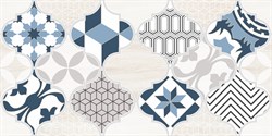 Декор LASSELSBERGER МОРЕСКА 19,8*39,8 ДЕКОР2 синий 1641-8630 - фото 98921