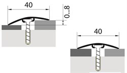 Стык с дюбелем 40мм 0,9  дуб каньон - фото 99079