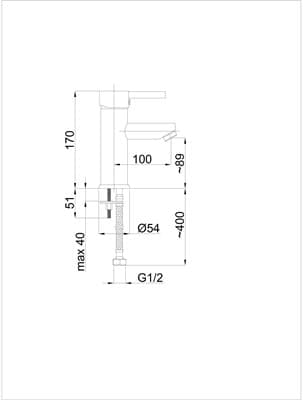Смеситель RUBINETA Ultra-18 для раковины U80008 - фото 9918