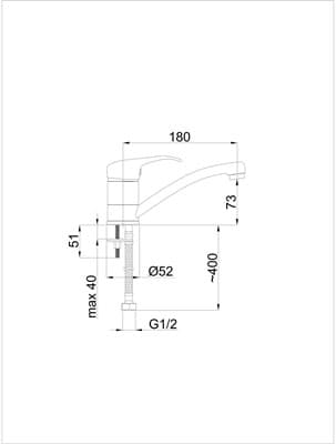 Смеситель RUBINETA P-19 Star для умывальника P90001 - фото 9931
