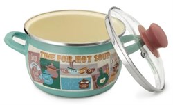 Кастрюля INHOUSE TIFFANY эмалированная 5,7л IH57TFFNDL - фото 99540