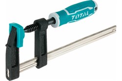 Струбцины TOTAL тип F 50x200 мм 170KGS Толщ. и шир. 5X15мм резьба 11м THT1320502 - фото 99910