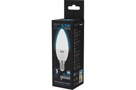 Лампа GAUSS LED Свеча 6,5W E14 550Lm 6500K 103101307
