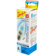 Лампа светодиодная Заря свеча C35F (C37F) 8W E14 4200K