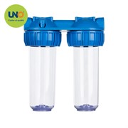 Корпус фильтра UNO двойной 1/2 YL-Q 10-AA крепление+ключ