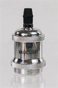 Патрон Ретро Ecolight Е27/Е28 серебро