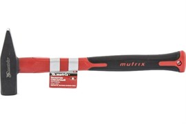 Молоток TULEX слесарный квадратный боек, фибергласовая обрезиненная рукоятка, 0.8кг 5050008