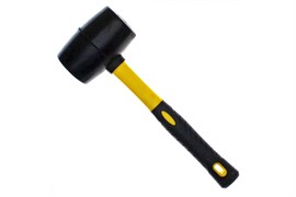Киянка ЭКСПЕРТ резиновая черная с фиберглассовой рукояткой 680гр 542-680