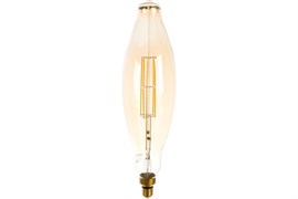 Лампа GAUSS LED Filament BT120 6W 780Lm E27 2400К golden straight 155802008