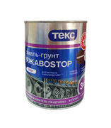 Эмаль-грунт ТЕКС алкид по ржавчине РжавоStop коричневая 0,9кг
