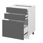 Шкаф FORM&STYLE нижний выс 822 шир 800 глуб 600 3 ящика НШ МДФ 88 3Я