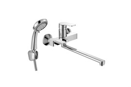 Смеситель Decoroom одноручный универсальный с поворотным изливом 30 см, хром DR22043