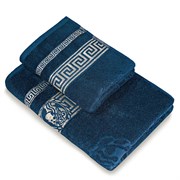 Полотенце махровое ВАСИЛИСА гл/кр Эллада 70*140 темно-синий DRESS BLUES