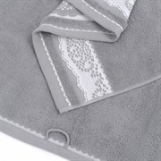 Полотенце махровое ВАСИЛИСА гл/кр Шантильи 50*90 серый Sleet grey