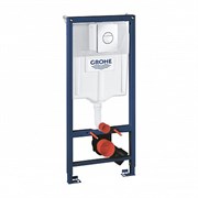 Инсталляция GROHE SOLIDO 3в1 для подвесного унитаза, накладная панель Nova Cosmo 38832000