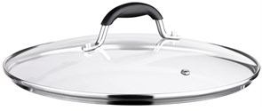 Крышка ARDESTO Black Mars стекло, нержавеющая сталь, силикон 28см AR0728SL