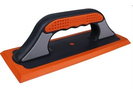 Терка DECOR 3K 260х100 мм, мягкая оранж. резина 570-001