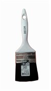 Кисть DECOR плоская PROFI для грунта 65х15, черная синтет. щетина, пластиковая ручка 780-065
