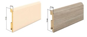 Плинтус ALBERO МДФ Eco Tex 75*16*2800 B