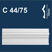 Молдинг СОЛИД 75*2,0м С44/75 белый (1уп-62 шт)