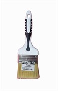 Кисть DECOR плоская Black White универсальная 75х15мм, светлая смеш. щетина, 2К ручка 880-075