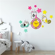 Часы настенные с наклейками МИКС 805855