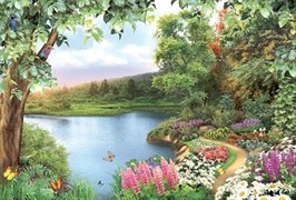 Фотообои НИКА Цветущий берег 196*280 16 листов