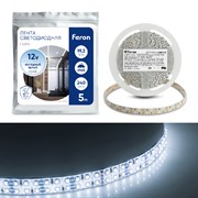 Лента Feron светодиодная 240SMD(2835)м 19,2Вт/м12V 5м 6500К LS615 27733