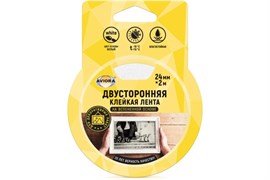 Лента двуст.вспен.24мм*2м сплошная, на блистере AVIORA арт.302-016