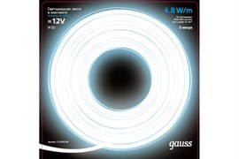Лента GAUSS LED Комплект 2835/60-SMD 4,8W 12V DC холодный белый (блистер 3м) 312000248