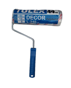 Валик TULEX малярный в сборе «DECOR» 2014424, полиакрил, 1комп. ручка, бюгель 8мм, 44х240мм