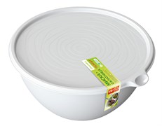 Миска-салатница Риччи набор 2шт (2л+3,2л) светло-серая С862СЕР