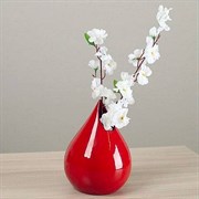 Ваза Ариста Капля красная 2463184