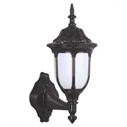 Светильник садово-парковый VERONA PLASTIK S BLACK настенный 252-15514