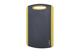 Доска разделочная ARDESTO GEMINI 20*14 см серый/желтый пластик с ТПУ покрытием