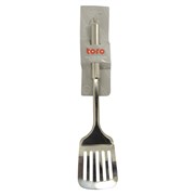 Лопатка TORO с отверстиями нерж. сталь с бело-зеленой ручкой 263809