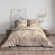 Комплект постельного белья ВАСИЛИСА Uniqcute евро 216*240 поплин гл/кр 50*70 100% хлопок LATTE