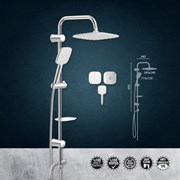 Душевая система AQUA SILVER GREY VS-5430