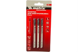 Полотна MATRIX Professional для электролобзика по дереву, 3шт Т101В, 75*2,5мм, HCS 78201