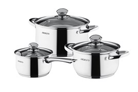 Набор посуды ARDESTO GEMINI GOURMET VARESE нерж.сталь 6пр AR1906PS
