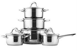 Набор посуды ARDESTO GEMINI GOURMET ANDRIA нерж. сталь 10пр AR1910GPS