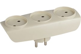Тройник SP-3-I 3гн/без зазем/сл.кость ЭРА