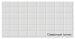 Панель ПВХ Граненый прямоугольник Северный полюс 960х480 мм
