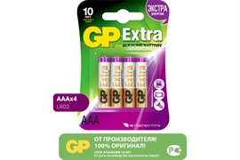 Элемент питания GP 24АХ-2SR4/2CR4 EXTRA блистер 4шт