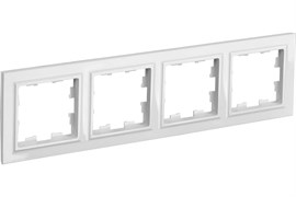 Рамка BRITE 4-ая белая BR-M42-K01