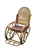 Кресло-качалка CV.MAHKOTA JAVA RATTAN из ротанга с подушкой