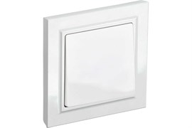 Выключатель BRITE 1-кл. 10А в сборе, белый BR-V10-0-10-K01-F